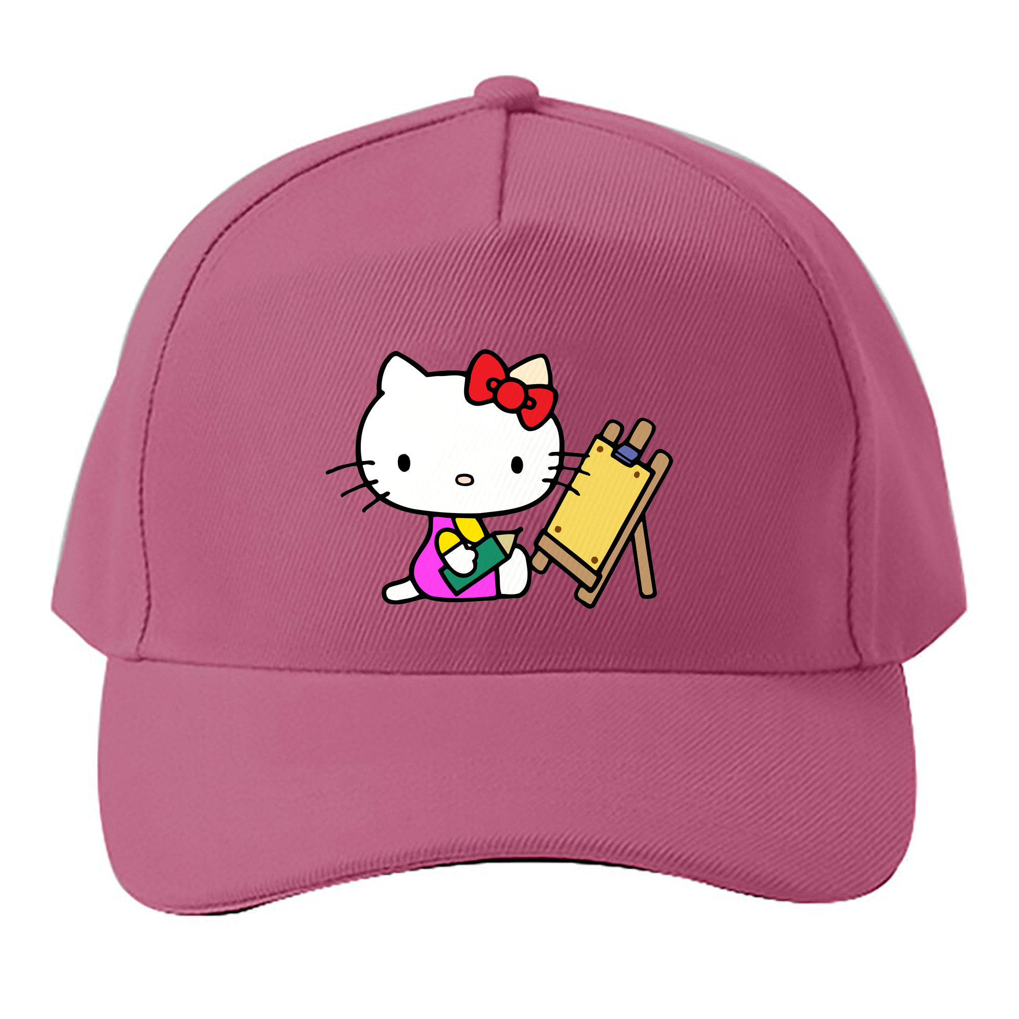 （画像用） Hello Kitty ハローキティ ベースボールキャップ 綿100％ 男女兼用 帽子 スポーツ